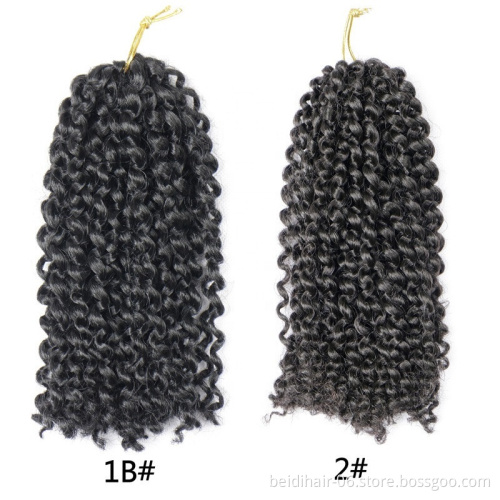 8 Inch Short Marley bob Braids Crochet Hair Pre Stretched Marly Bob Ombre Kinky Curly Twist Braiding Hair
